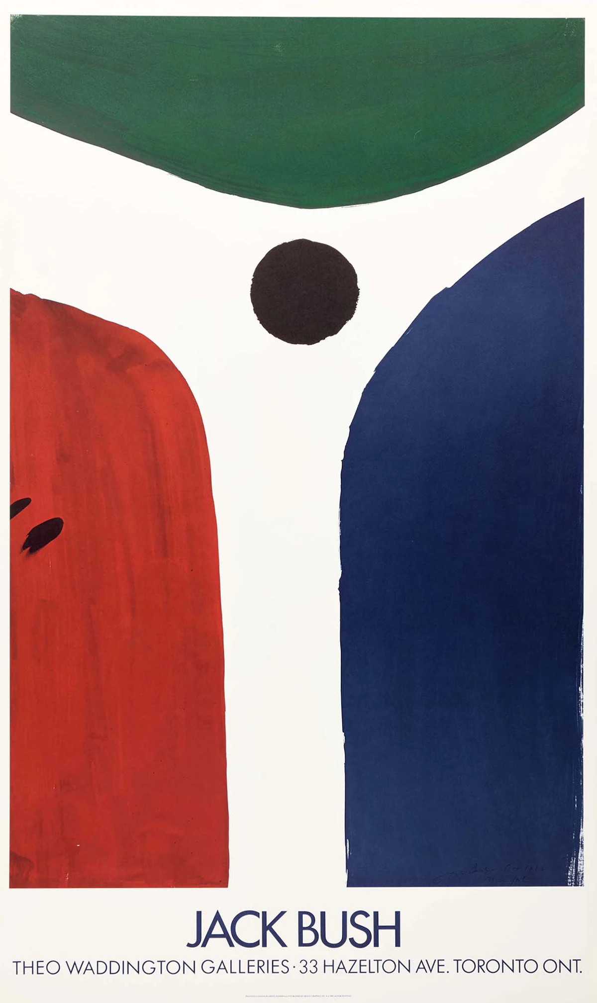 Jack Hamilton Bush, Jack Bush (Theo Waddington Galleries), colour poster