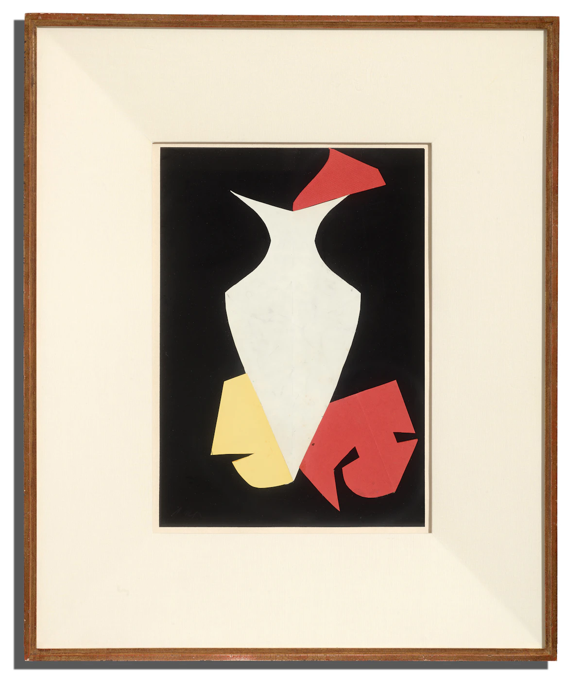 Jean (Hans) Arp, Amphore et ses ombres, collage on paper, 1964 - view 2