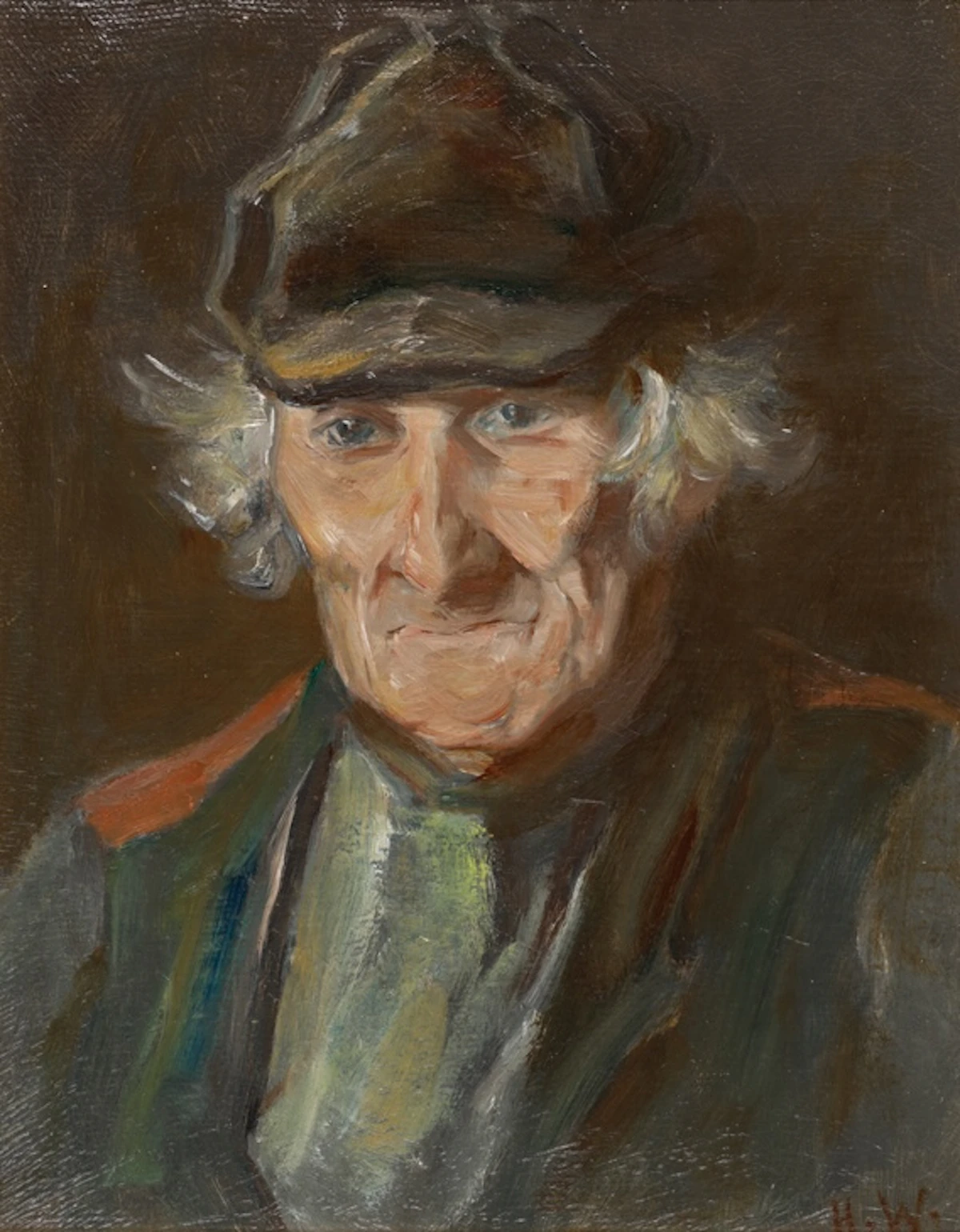 Horatio Walker, Bonhomme de I'lle d'Orleans, oil on board