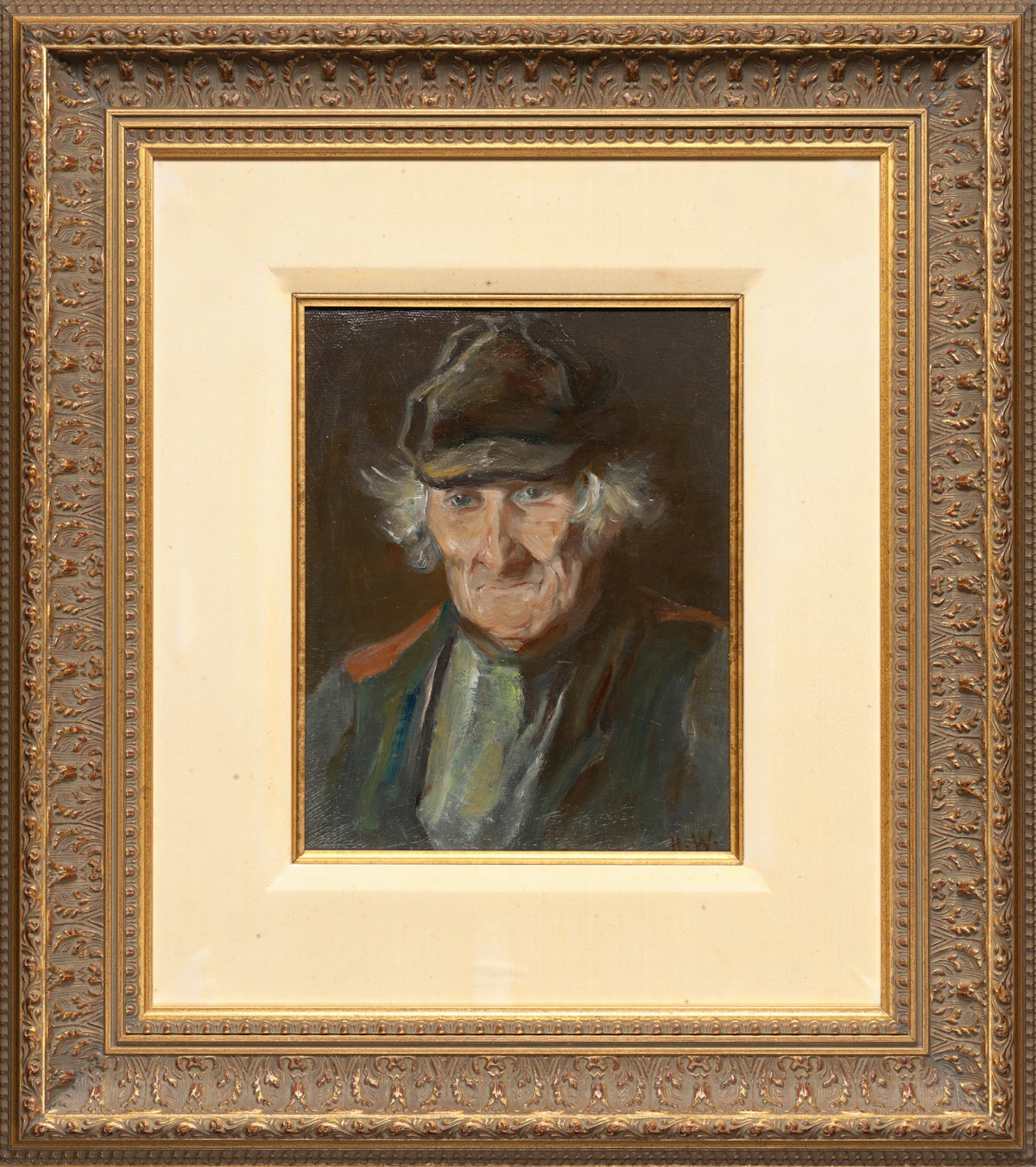 Horatio Walker, Bonhomme de I'lle d'Orleans, oil on board, circa 1900 - view 2
