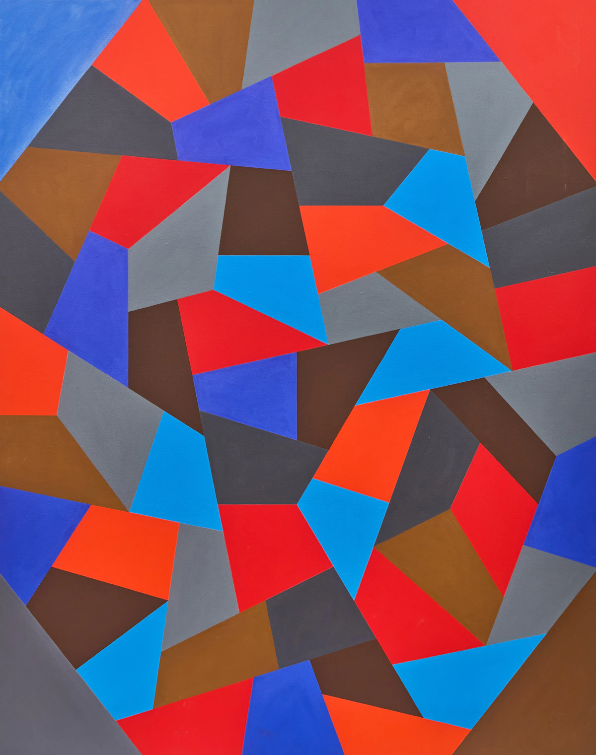 Jaan  Poldaas, Four Corners #1, oil on canvas