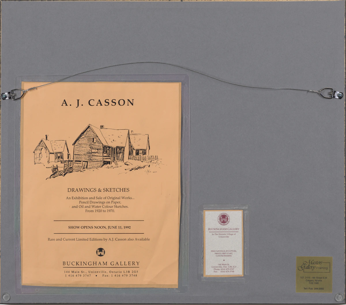 Alfred Joseph Casson, Untitled (Trees), graphite - view 3
