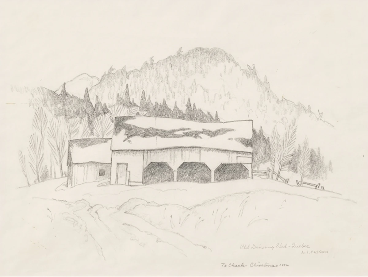 Old Driving Shed by Alfred Joseph Casson