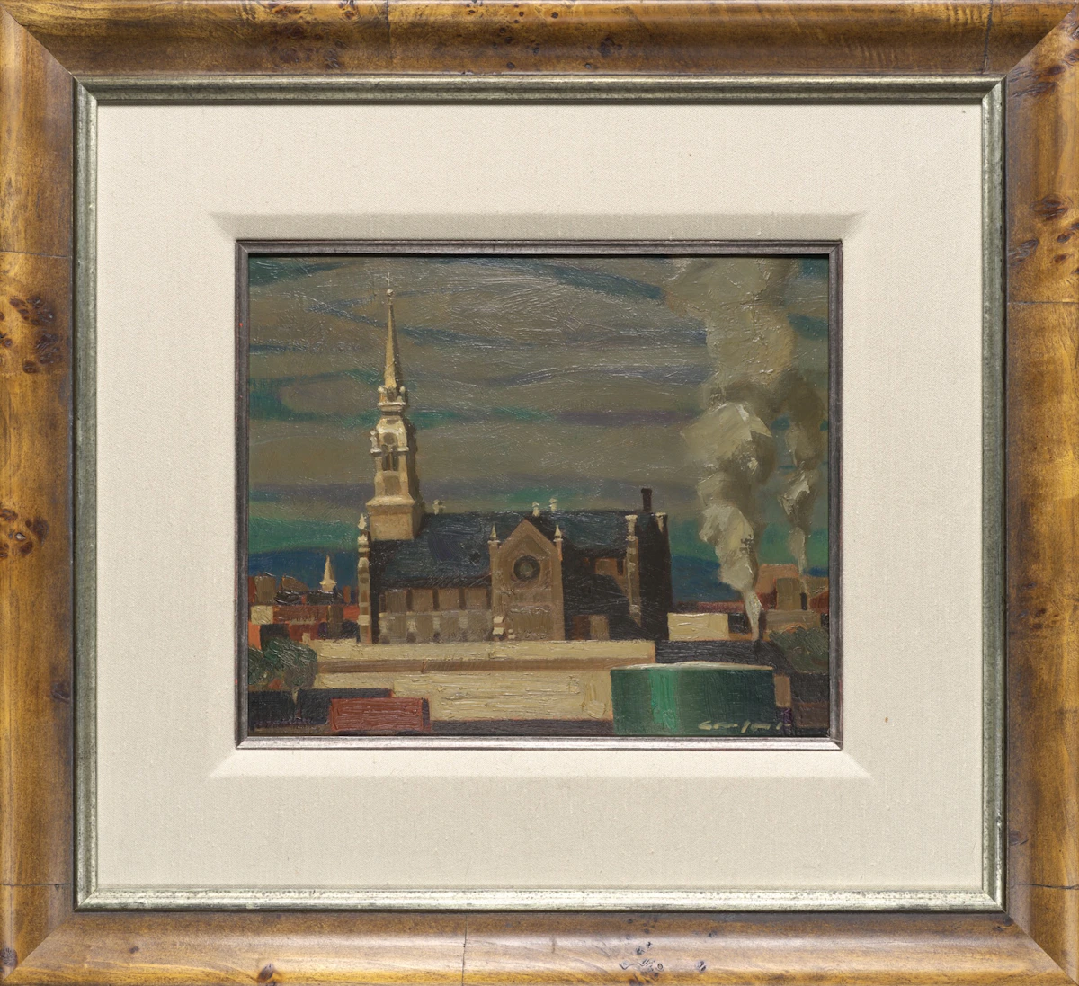 Charles Fraser Comfort, Notre Dame du Hull, oil on board, 1966 - view 2