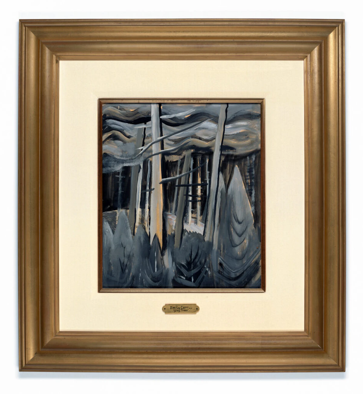 Emily Carr, Grey Trees, oil on paper, circa 1930 - view 2