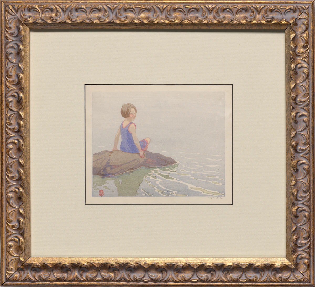Walter Joseph Phillips, Summer, colour woodcut, 1925 - view 2