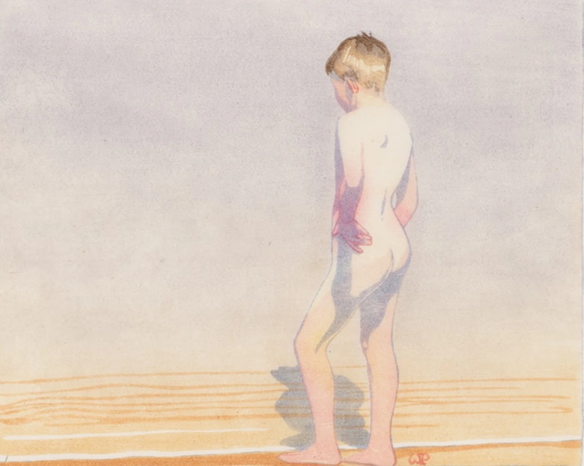 Walter Joseph Phillips, John, colour woodcut